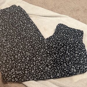 Black and White Patterned Pants